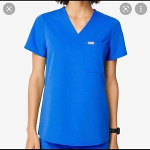 Figs Royal blue scrub set